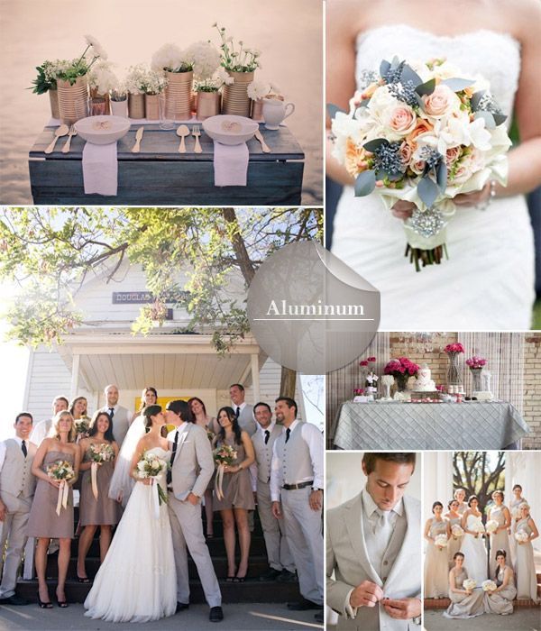 Pantone Colors Confirmed for Fall 2014 Wedding Trends  Think radiant sparkly tones of aluminum and this color will win you over.