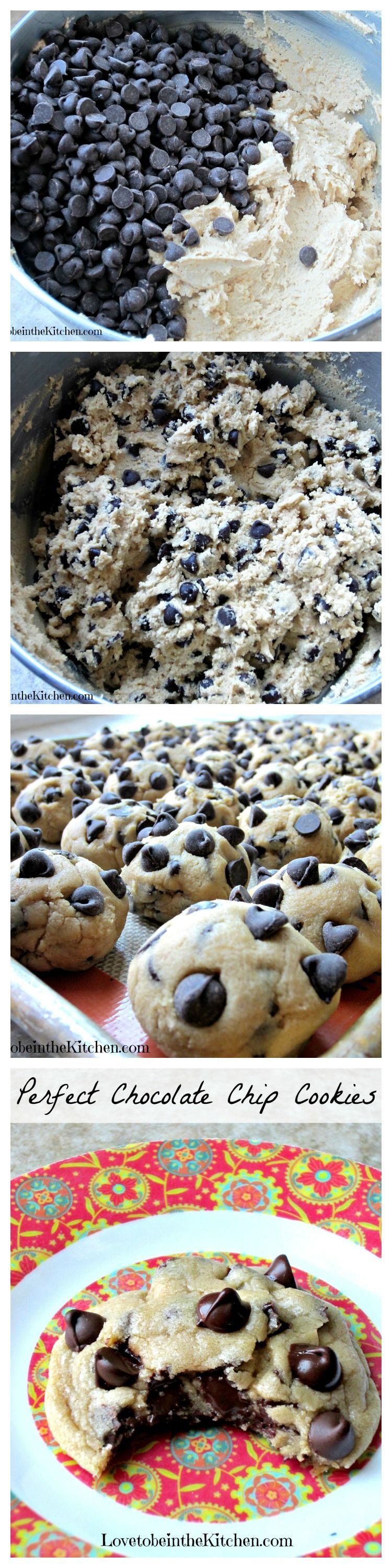 Perfect Chocolate Chip Cookies- 5th most popular recipe in 2014 on Love to be in the Kitchen! This is my #1 favorite recipe I have