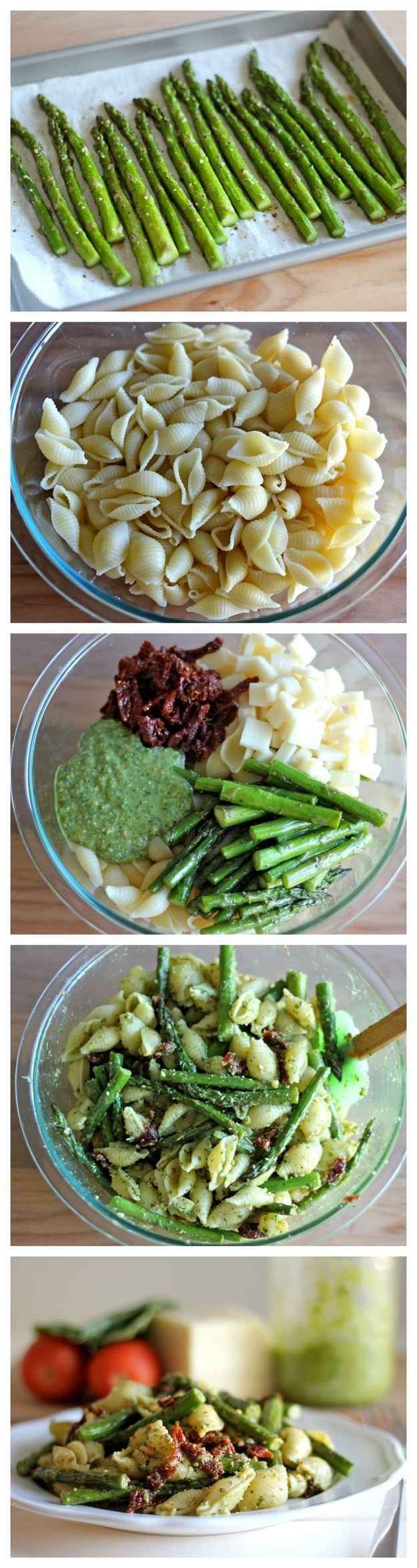 Pesto Pasta with Sundried Tomatoes and Roasted Asparagus | 7 Quick Dinners To Make This Week