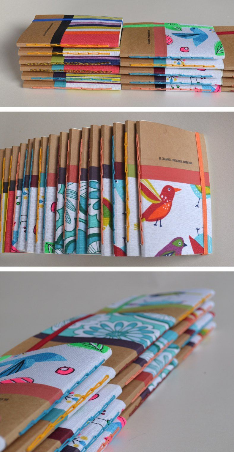 Really cute bookbinding method if you only use one signature inside, vertical coptic bind