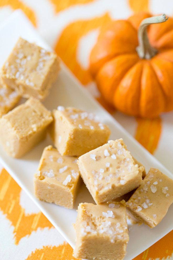 Salted Pumpkin Fudge is SO GOOD! This recipe is easy and delicious!