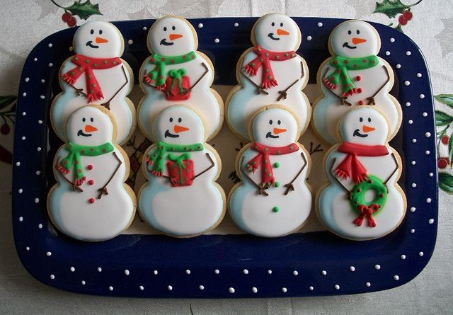 snowmen cookies