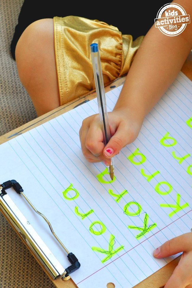 Writing your name – and writing it properly is quite the accomplishment for our kids. Writing their name and labeling things as