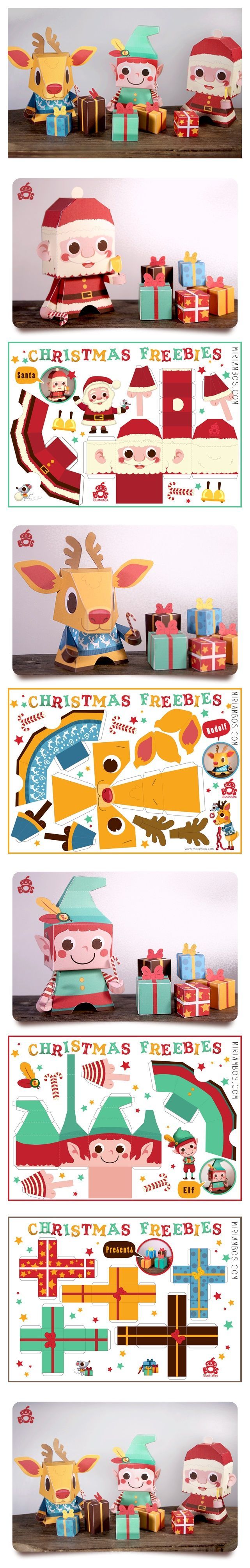 Xmas . printable . paper dolls . { would make gorgeous gift packaging } .