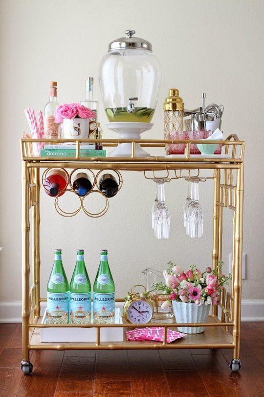 10 Beautifully Styled Bar Carts Worth Throwing a Party For | Apartment Therapy