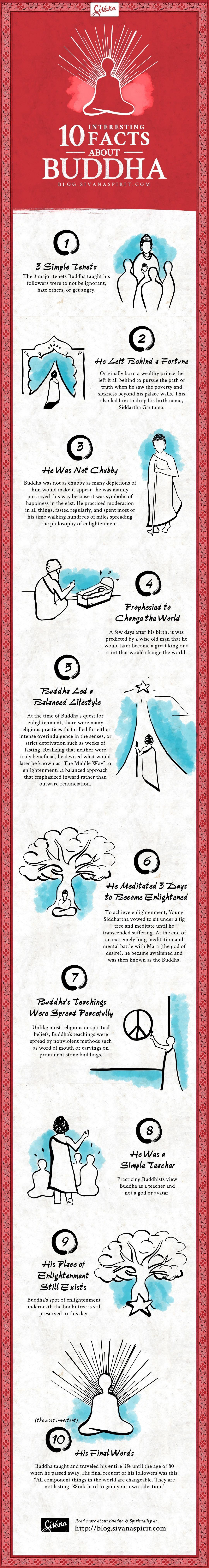 10 Interesting Facts About Buddha (Infographic) – Sivana Blog