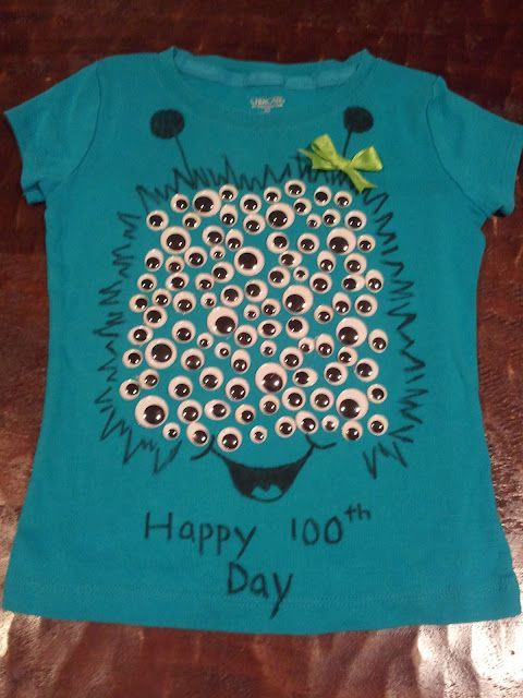 100th Day Shirt…I am so making one of these for myself :} Anyone wanna have a craft day with me?