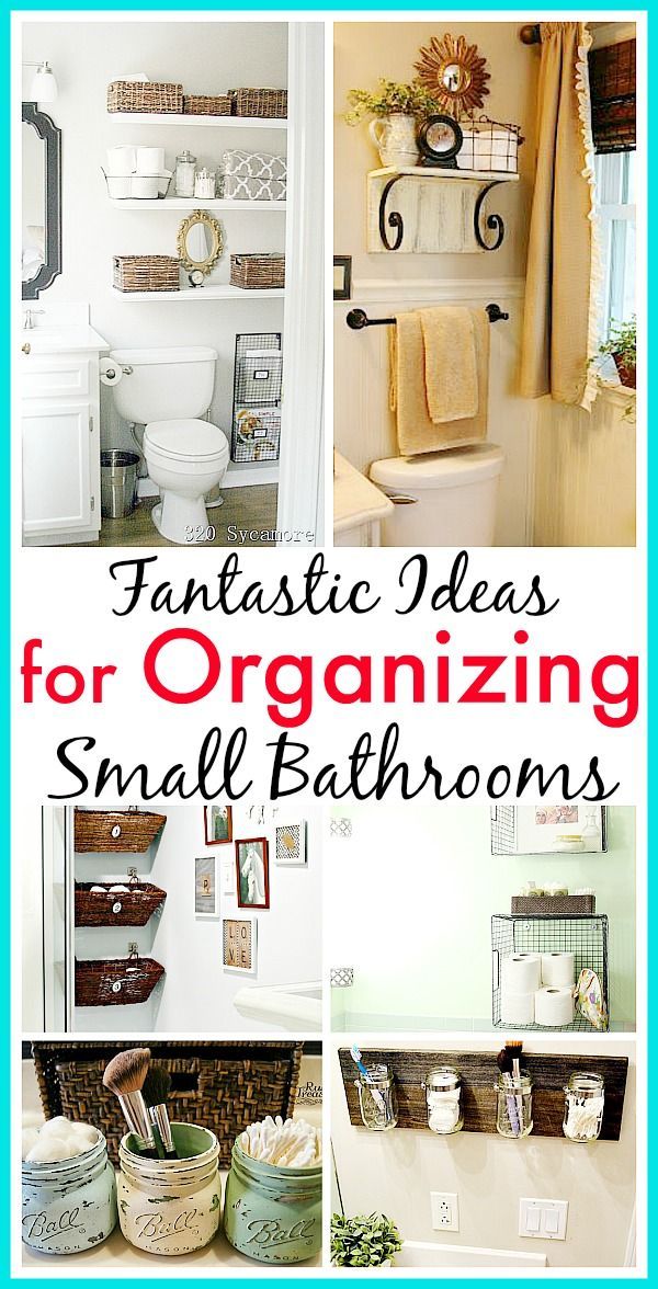 11 Fantastic Small Bathroom Organizing Ideas! See how you can maximize your bathroom storage.