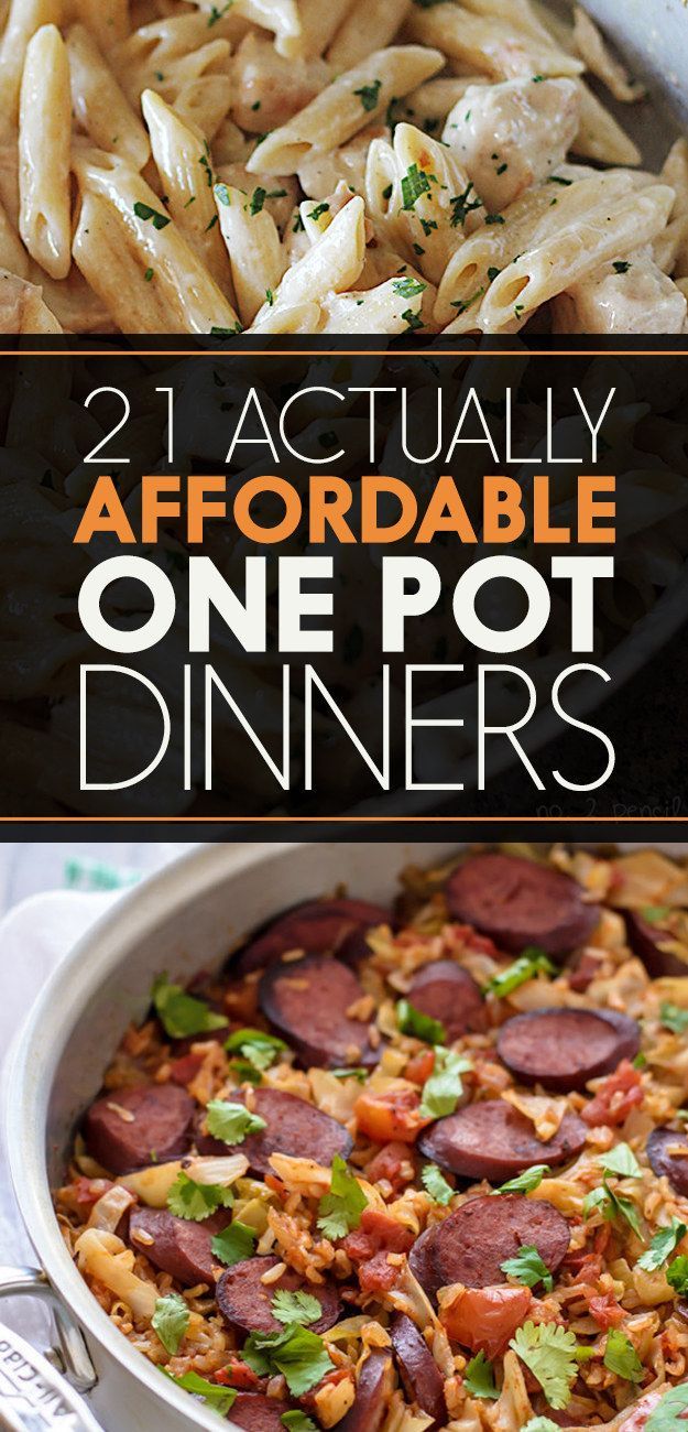 21 Actually Affordable One Pot Dinners