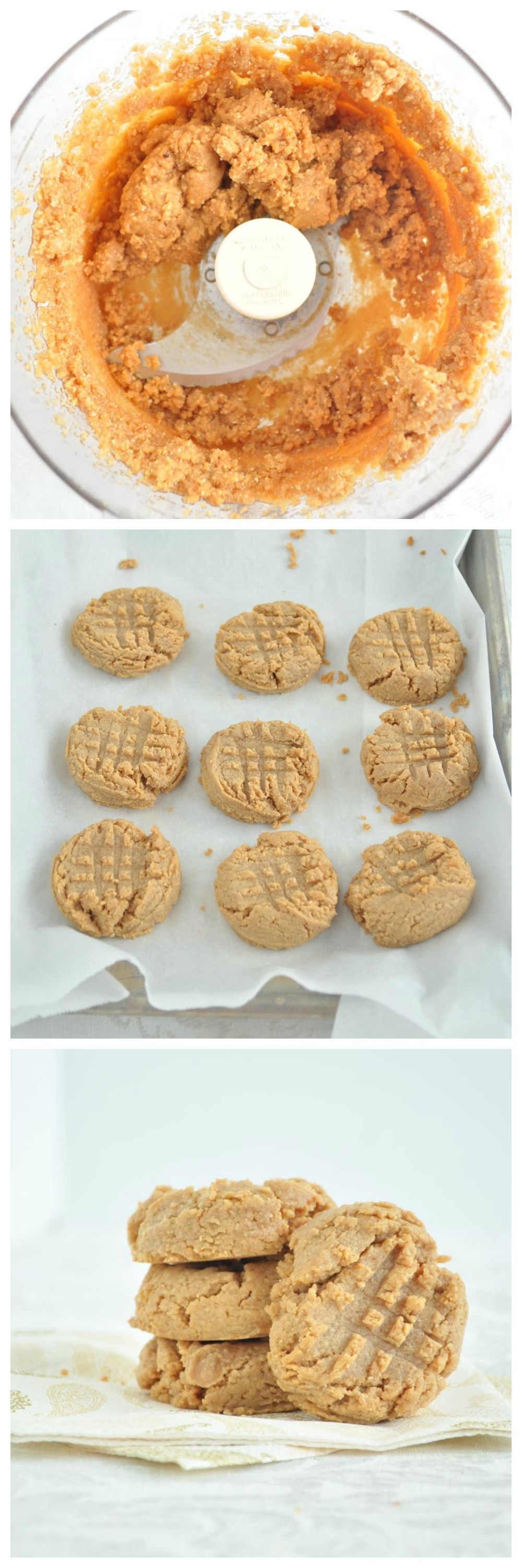 3 Ingredient Peanut Butter Cookies are healthy, delicious and easy!