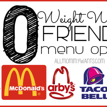 50 Weight Watchers Friendly Fast Food Menu Options – All Under 8 Points