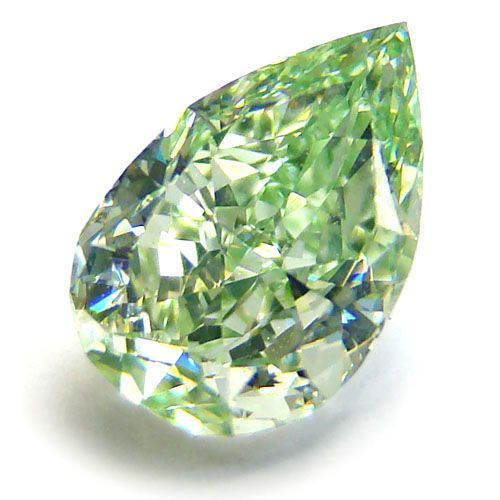 A rare green diamond