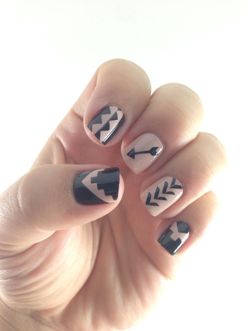 Aztec Tribal Print Nail Vinyls! Get all 4 of these designs together.  super easy to use and perfect for trendy nail designs