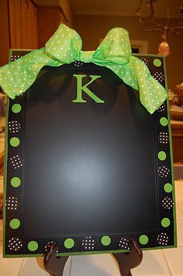 Baking pans spray painted with chalkboard paint  cheap gift!