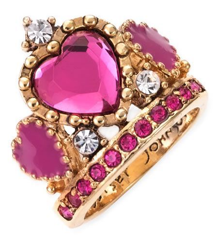 Betsey Johnson ‘Varsity Crush’ Tiara Ring makes you feel like a princess I never could find the price tag… I want