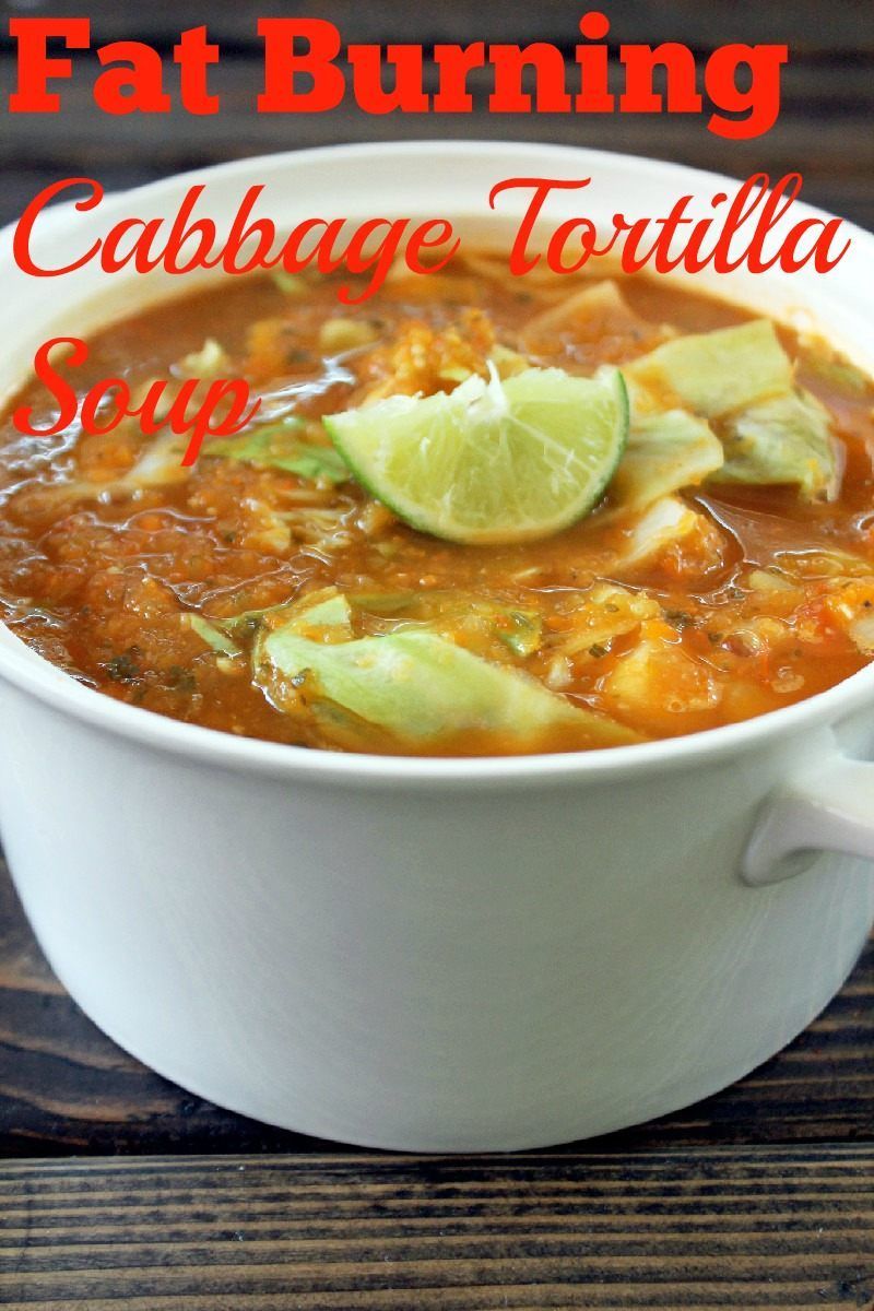Cabbage Tortilla Soup 8 cups vegetable broth or chicken broth, low sodium 2 cups red salsa 2 cups green salsa verde 1 head