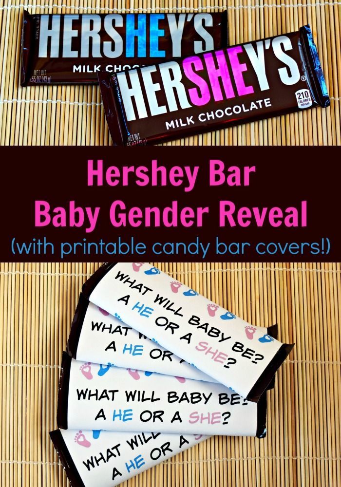 Cheap and Easy Baby Gender Reveal Idea Using Hershey Bars – Pick Any Two
