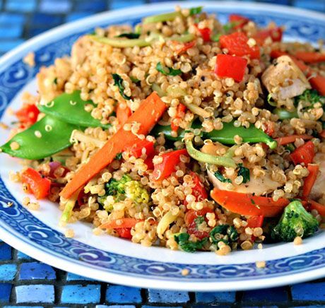 Chicken and Vegetable Quinoa Stir-Fry