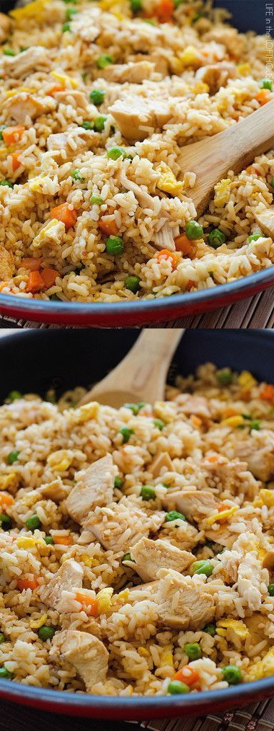 Chicken Fried Rice! Better than takeout and so easy to make!