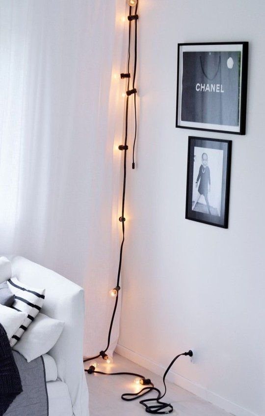 Decorating with Light: 10 Pretty Ways Use String Lights Apartment Therapy’s Home Remedies | Apartment Therapy