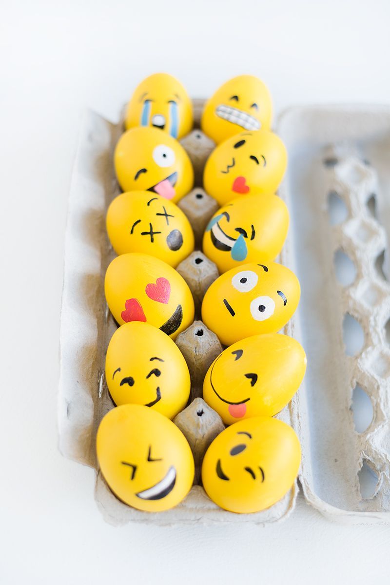 DIY: emoji easter eggs Totally doing this with my son this year