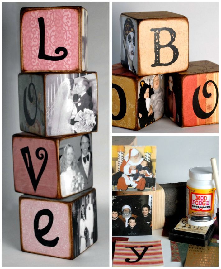 DIY Family Memory Letter Blocks | DIY Cozy Home