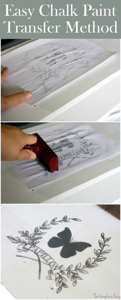 Easy Chalk Paint Transfer Method, such a fun and inexpensive DIY Technique! Love this idea!