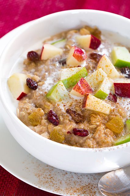 Fall Spiced Apple Cran-Raisin Oatmeal – this oatmeal is 280 calories and it keeps me full until lunch. It’s like McDonalds oatmeal