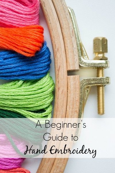 Finally use all of those hand embroidery patterns you’ve been pinning. Such an easy craft!  And addicting. This guide to hand