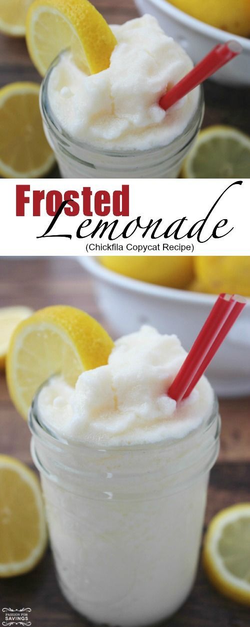 Frosted Lemonade Recipe! DIY Copycat Chickfila Recipe for this Frozen Drink!