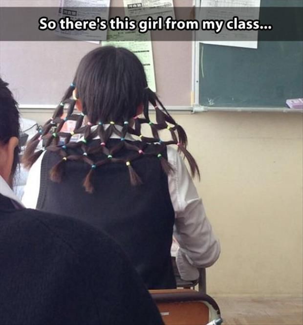 Funny Pictures Of The Day – 91 Pics — great idea for crazy hair day at school!
