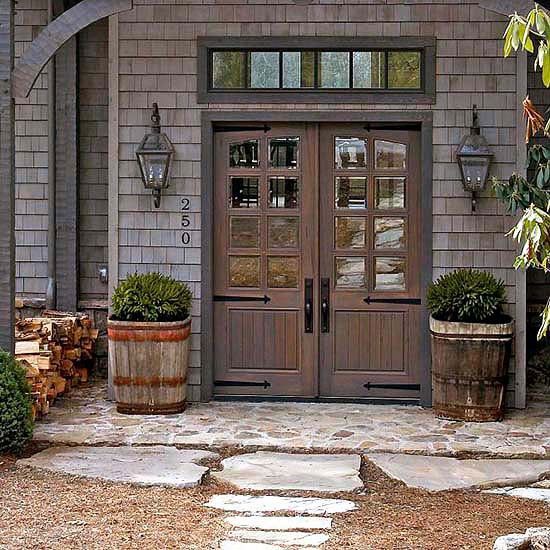 Give your home a stylish new look with these great farmhouse front doors. These simple door ideas will give your home a new look