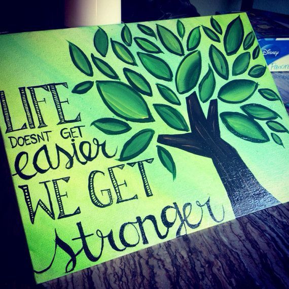 Handmade painted quotes on canvas board by michellesepeda on Etsy