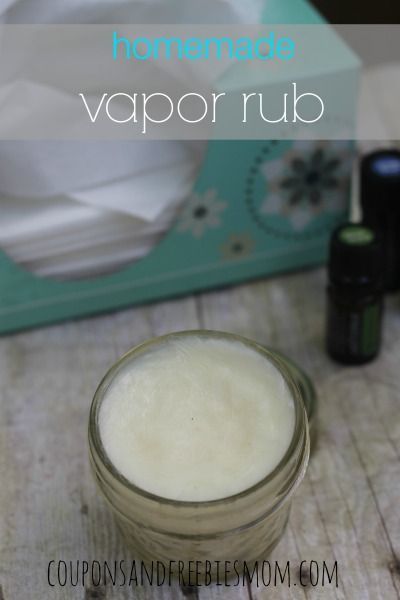 Homemade Vapor Rub with only 6 ingredients! This stuff might even be better than the store-bought stuff! Easy to make using