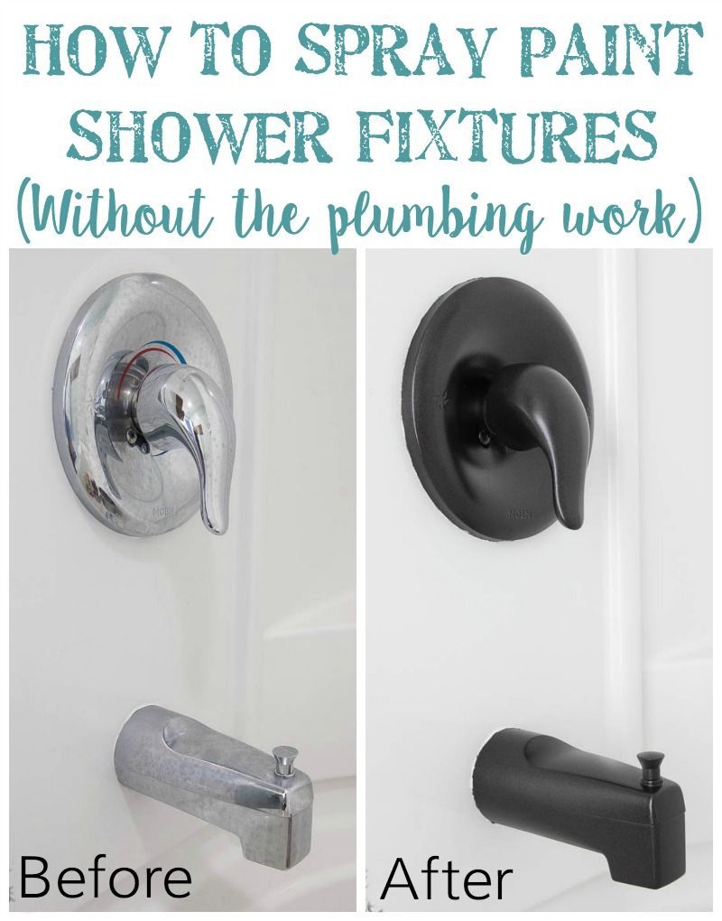 How to Spray Paint Shower Fixtures (without the plumbing work) | Bless’er House – Way cheaper and less hassle than changing out