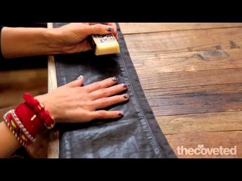 How to wax your jeans to give them that leathery, rock n’ roll look!