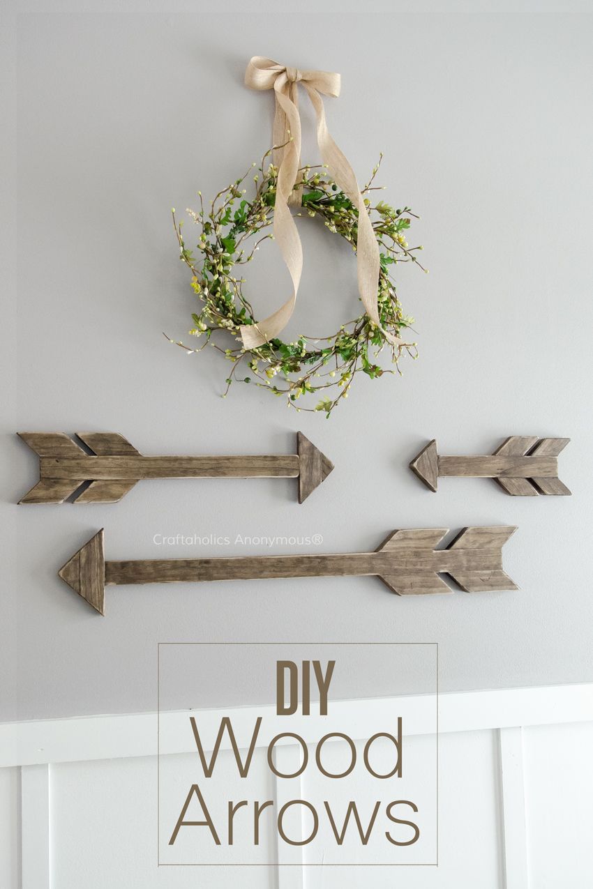 I love arrows! Learn how to make your own DIY Wood arrows with this easy tutorial!