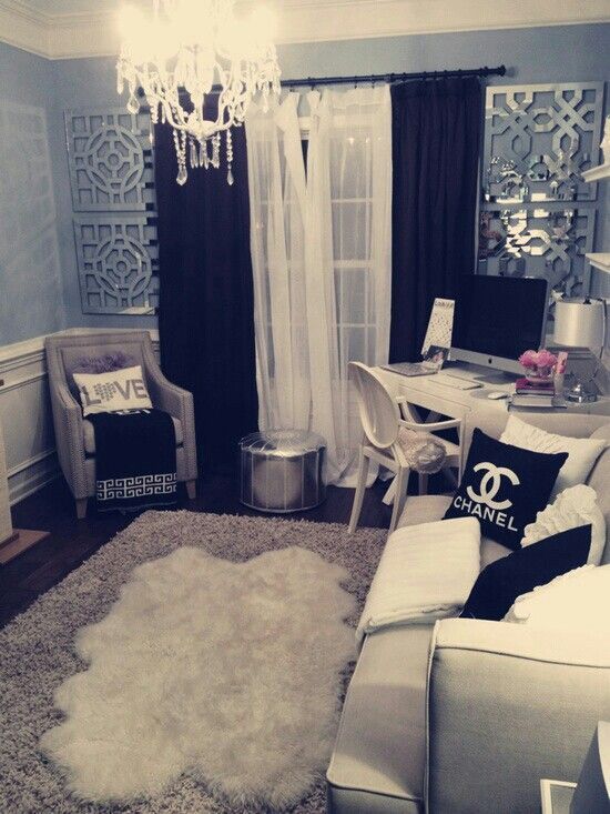 I need a girly space like this at home!