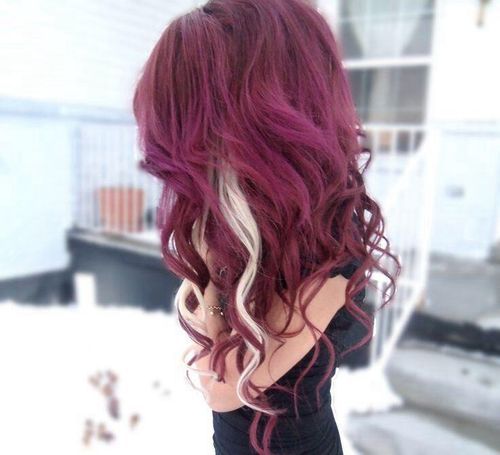 I would have to do it the with blonde and red peek a boos
