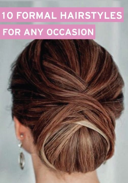 Just because these are formal hairstyles doesn’t mean you can’t wear them for any occasion.