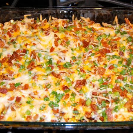 Loaded Baked Potato Chicken Casserole…simply awesome :)