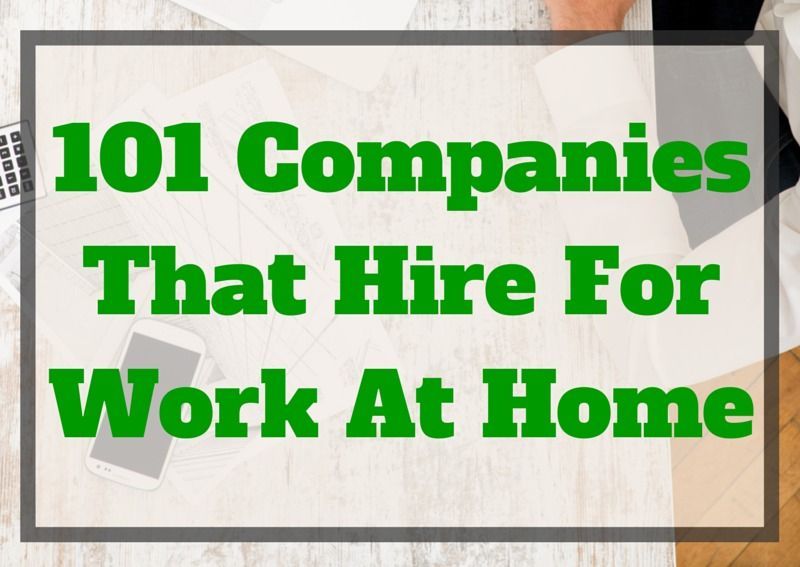 Many stay at home parents are looking for work at home jobs to fill their days and bank accounts. And many companies that hire