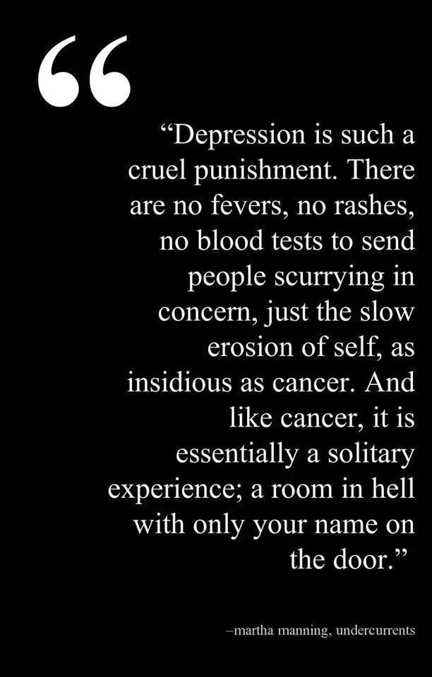 Only people show sympathy and compassion for those with cancer while those with depression often face certain judgments.