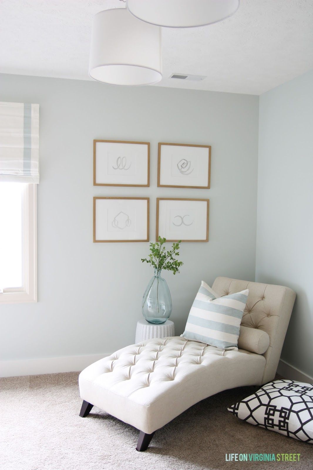 Paint color: Healing Aloe by Benjamin Moore. Love this ENTIRE listing of paint colors in this home – along with those in all their