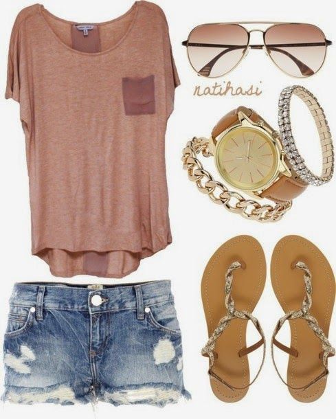 Perfect and Casual Summer Outfit,Try it for Decent Fashion Look