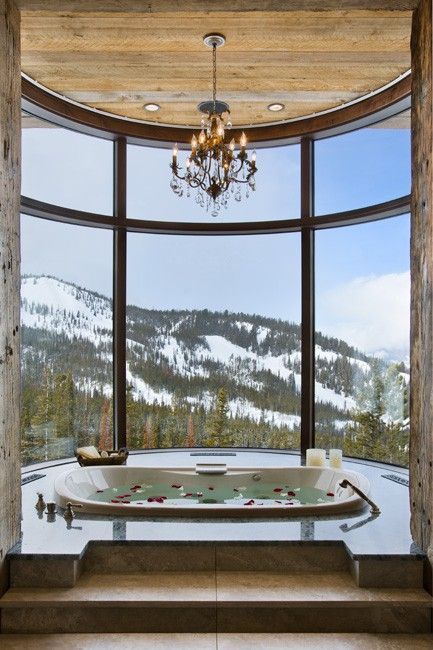 Perfect view to take my mind off of my jiggly booty while I’m in the tub, will find a house with a view like this or at least a