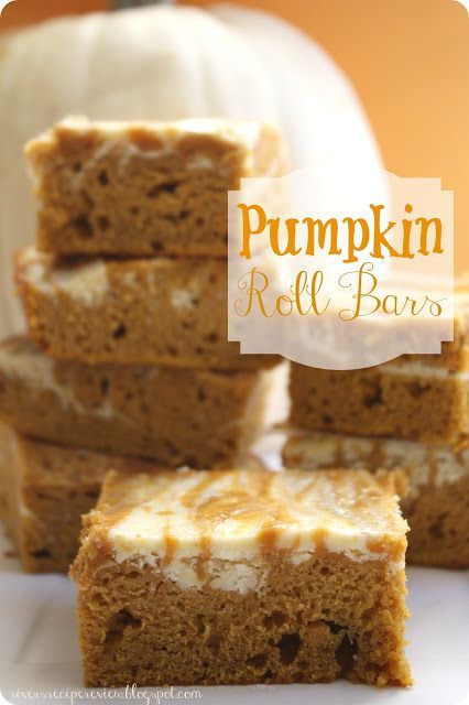 Pumpkin Roll Bars : The Recipe Critic.  These taste exactly like a pumpkin roll but without all of the hard work!  Easy and