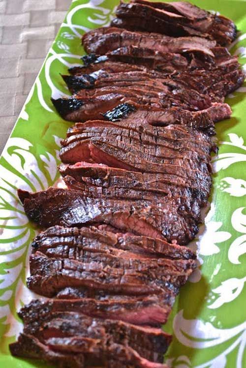 Recipe for Grilled Balsamic Flank Steak – A super simple grilled steak recipe, that packs a HUGE flavor punch.