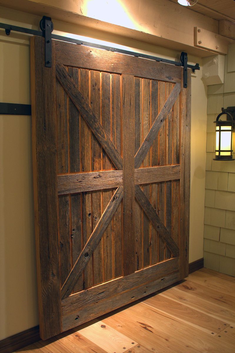 rustic sliding doors | Sliding barn doors are often rustic, embodying the warmth and …