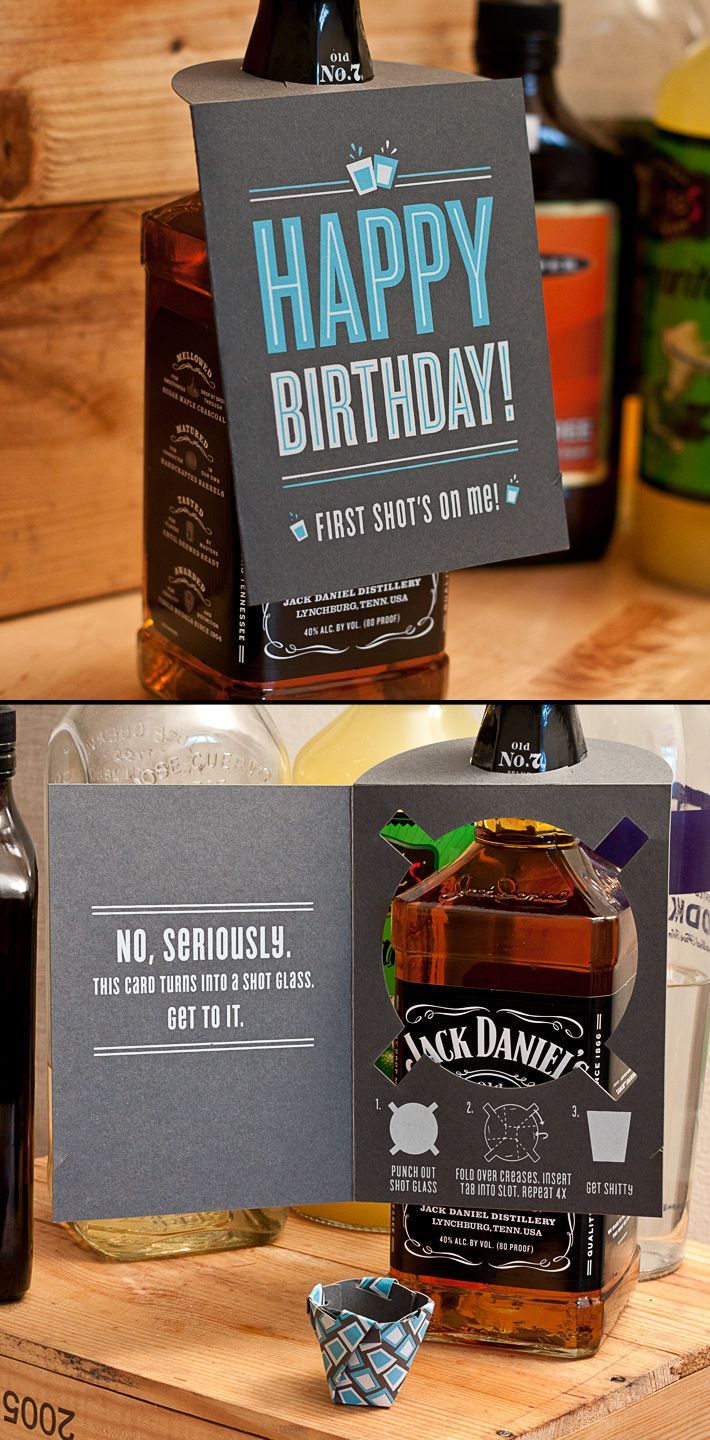 Shot glass card. So…. awesome….  #Amazing